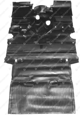 Коврики пола Уаз 469 КПП 4х ступ. (резина)