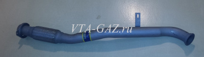 Труба приемная глушителя Газель Next дв. 2.8 Cummins с гофрой (вместо катализатора)
