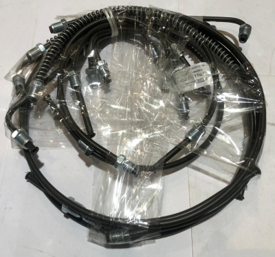 Трубки тормозные Уаз 452, 3741 комплект из 11-ти штук полимер