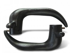 Крючок (запор) форточки Уаз левая+правая комплект