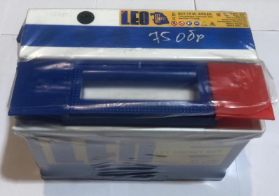 Аккумулятор 75-ah обратной полярности LEO