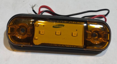 Фонарь габаритный на будку боковой оранжевый диодный Samsung