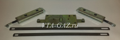 Замок задней (крышки) двери Уаз 31512 в сборе с тягами + защелки комплект