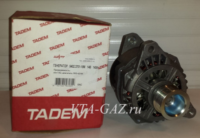 Генератор Газель, Соболь Бизнес дв. 4216 Евро-4 140-А Кзатэ (поликлиновой ремень)