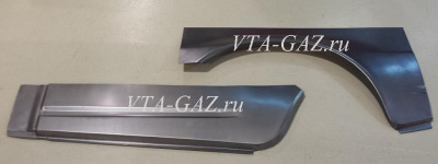 Ремонтная накладка заднего правого крыла Газель 2705 (автобус)