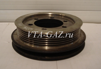 Шкив привода агрегатов Газель, Соболь Бизнес дв. 4216 Евро-4, Газель Next дв. А274, A275 под поликлиновый ремень