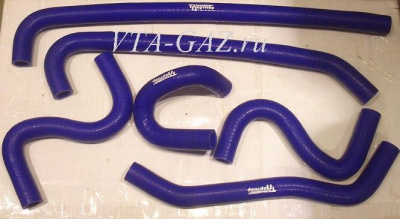 Патрубки отопителя печки Газель Next из 6-и штук комплект (силикон)