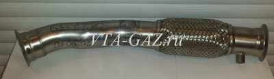 Труба приемная глушителя Газель Next дв. 2.8 Cummins с гофрой