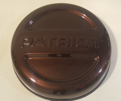 Чехол запаски Уаз Патриот крашенный "Коричневый металлик" (Бокс запасного колеса Уаз)