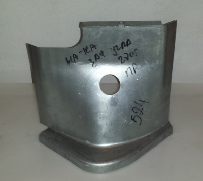 Усилитель заднего угла Газель 2705, 3221 нижний правый (Надставка поперечины задней правый)