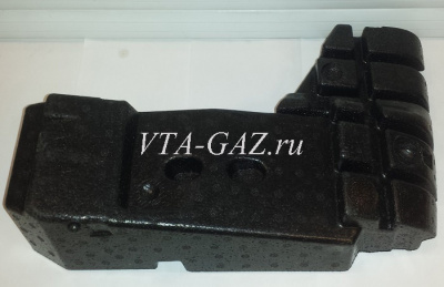 Вкладыш (усилитель) заднего бампера Газель Next цельнометаллический фургон правый