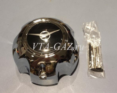 Колпак колеса Уаз Патриот с 2014 г. (хром в сборе с ключем и болтами)