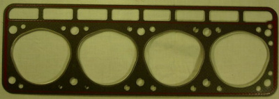 Прокладка ГБЦ с герметиком Газ, Уаз дв. 402 с круглыми отверстиями