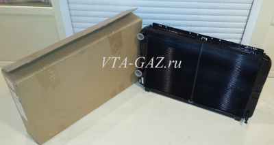 Радиатор охлаждения Уаз Патриот под кондиционер, дизель, медный (409, ЗМЗ-514, Ивеко)