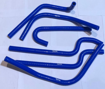 Патрубки дополнительной отопителя Газель, Соболь, Баргузин комплект из 6-ти штук силикон