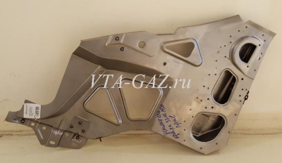 Усилитель (скелет) переднего крыла Газель, Соболь нового образца правый (Панель передка боковая правая Н/О в сборе)