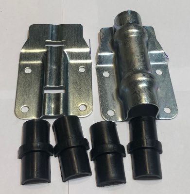 Скоба на будку универсальная + втулка комплект "Евро"