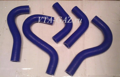 Патрубки отопителя Газель, Соболь Бизнес дв. 4216 силикон комплект