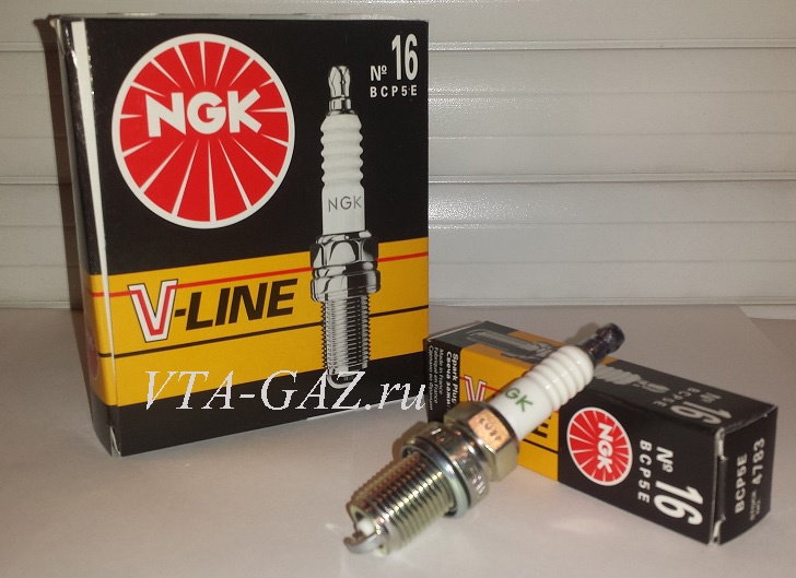 Свечи зажигания Газель Уаз дв 405, 409 Евро-3 NGK №16 комплект, BCP5E за 2 100.00 руб.