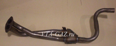 Труба приемная глушителя Волга 3110, 31105, 3102, 31022 дв. 406 ЗМЗ с прорезью