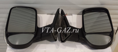 Зеркало заднего вида Газель, Соболь Бизнес с повторителем комплект