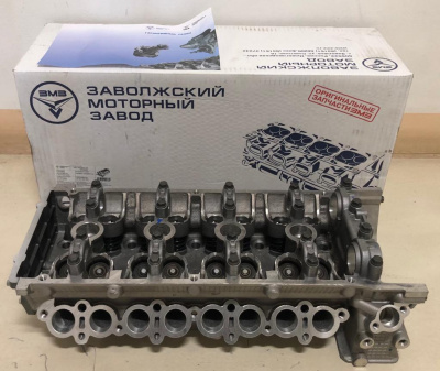 Головка блока цилиндров с клапанами (ГБЦ) Газ, Уаз дв. 406, 405, 409 Евро-2 ЗМЗ