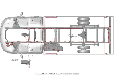 Жгут по раме Газель NEXT дв. G-21 A21R32.3724030-582