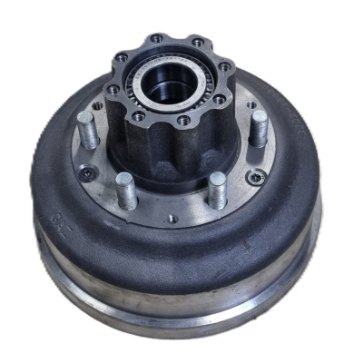 Ступица Газель под ABS задняя в сборе с барабаном и подшипниками завод
