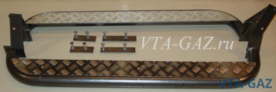 Пороги дополнительные  Уаз Хантер, 469 (обвес) комплект