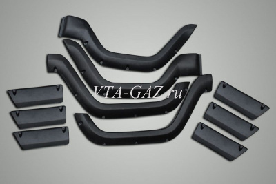 Накладки декоративные Уаз 469, Хантер на двери+крылья широкие комплект