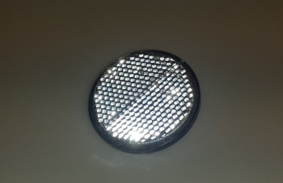 Катафот Уаз белый на 1 болт круглый старого образца