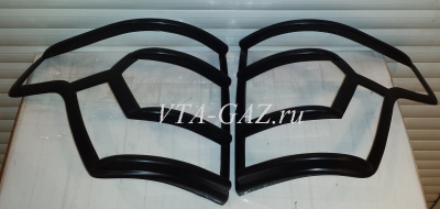 Накладки декоративные задних фонарей Уаз Патриот с 2014 г. комплект