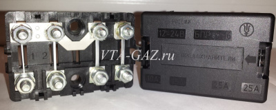 Блок предохранителей моторного отсека Уаз 452, 3741 (10А-15А-25А-25А)