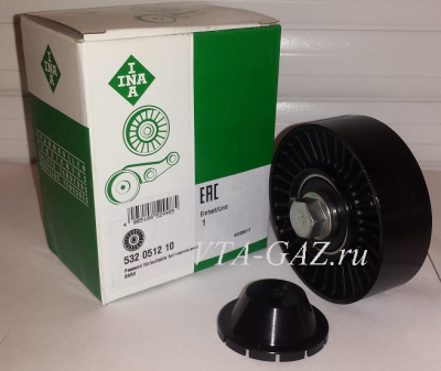 Ролик промежуточный Уаз Патриот дв. 409 ЗМЗ Евро-4 "INA" D10