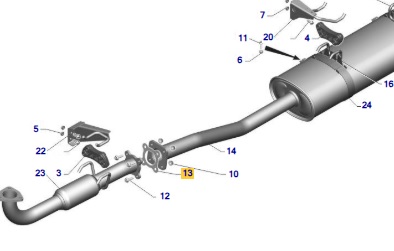 Прокладка между приемной трубой и сажевым фильтром Газель Next, NN дв. G-21
