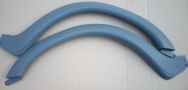 Накладка переднего крыла Газель, Соболь нового образца серая комплект