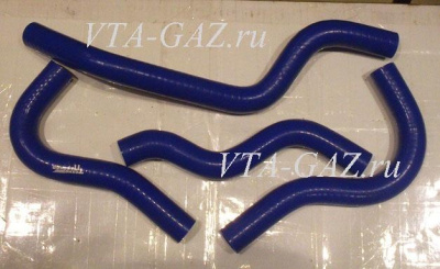 Патрубки печки Газель, Соболь нового образца силикон комплект