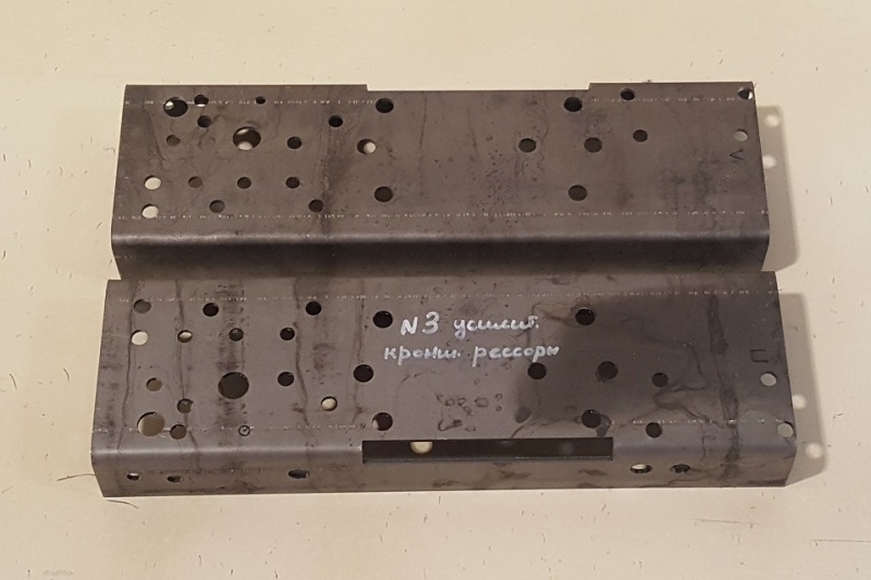 Усилитель рамы Газель №3 кронштейна рессоры 4 мм комплект, vta-13703.7330 за 2 500.00 руб.