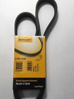 Ремень генератора 6РК-1230 Газель без Гур Континенталь (Уаз 452 дв. 409 ЗМЗ)