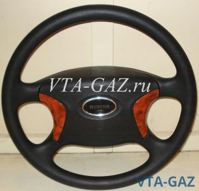 Руль (колесо рулевое) Уаз Хантер, 469, 452 Люкс (дерево)