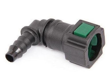 Защелка бензопровода угловая