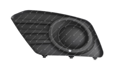 Облицовка противотуманной фары Уаз Патриот с 2014 г. без отверстия левая