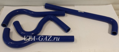 Патрубки печки Волга Крайслер дв. 2.4, дв. 406 ЗМЗ старого образца комплект (силикон)