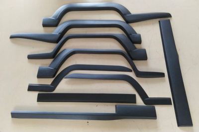 Накладки декоративные кузова Уаз 452, 3741, 2206 молдинги (из 9 штук)