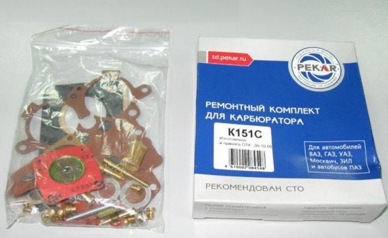 Ремонтный комплект карбюратора К-151C Пекар Газ, Уаз, К151С-1107910 за 1 100.00 руб.