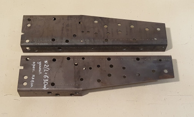 Усилитель рамы Газель №2 (L=630) 4 мм вставка кронштейна кабины комплект