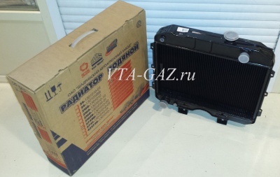 Радиатор охлаждения Уаз 452, 469 старого образца 2-х рядный медный