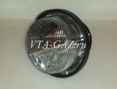 Поворотник передний Уаз 452, 469, Хантер старого образца диодный (Подфарник) белый