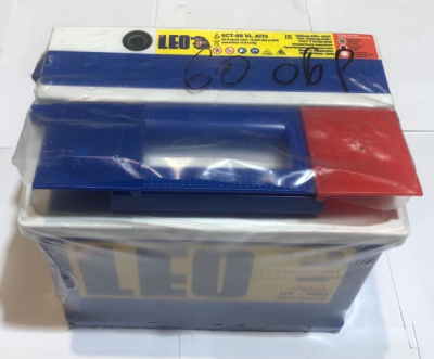 Аккумулятор 60-ah обратной полярности LEO