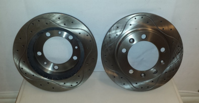 Диск тормозной Уаз 3160, Патриот, Хантер, 452, 469 (СПОРТ) перфорированный комплект